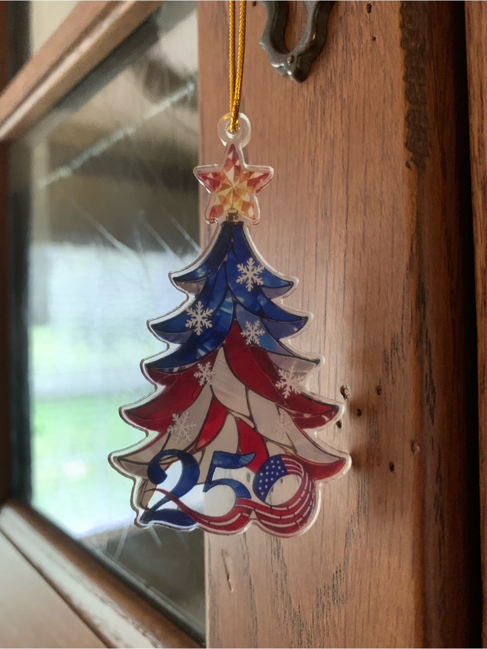 Patriotic Red, White & Blue Christmas Tree Ornament - 250th Anniversary NWT